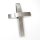 Edelstahlanhänger - Kreuz mit abgerundeten Balken